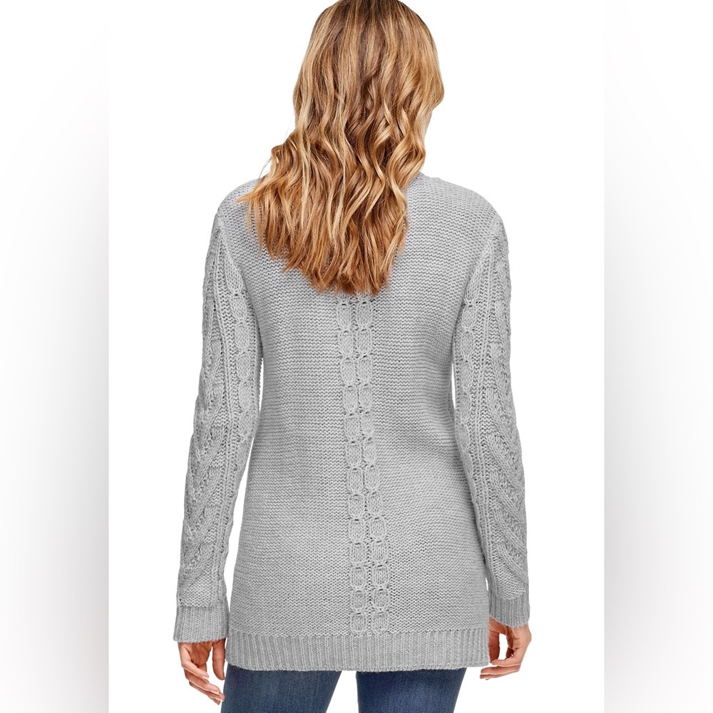 Ellos Pullover Cable Tunic Sweater - image 2